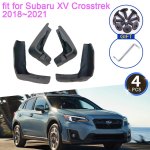 for Subaru XV Crosstrek 2018  MudFlap Mudguards Splash Guards Fender Flare Front Rear Wheel Car Stying gray