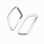 V&auml;rviline My Life auto &otilde;huava v&auml;ljalaskeava trimm Jeep Renegade 2015- LHD tarvikute kliimaseadme ventilatsiooniava katte kleebis Stainless Silver