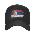 Isikup&auml;rastatud Serbia lipu pesapallim&uuml;ts Naiste Unisex hingav Serbia uhke isam&uuml;ts Sport Snapback m&uuml;tsid p&auml;ikesek&uuml;barad Adjustable Cap
