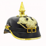 Antiikne must saksa kiiver messingist aktsendid Preisi PICKELHAUBE keiserlik kiiver