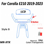 For TOYOTA Corolla E210 -2023 autokonsooli k&auml;igukasti paneeli kleebis L&auml;bipaistev TPU auto salongi kaitsev G