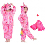 Poistele T&uuml;drukutele Unicorn Pidžaama Flanell Licorne Onesie Multifilm Magamisriided Pidžaamad Lapsed Kigurumi Pidžaama liiprid kingadega 5t