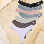 FINETOO 7 TK/komplekt M-XL Naiste puuvillane pesu 9 &uuml;hev&auml;rvilised alusp&uuml;ksid G-string Seksikad V-taljega stringid T&uuml;drukute aluspesu Naiste alusp&uuml;ksid L