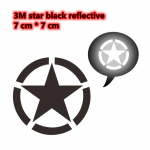 car 3m black reflective sticker helmet motorcycle car sticker invisible reflective strip waterproof decoration style 1   1PCS
