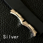 20 mm 21 mm h&otilde;bedane kuld, must roosa kuld, tahke kaardus otsalink Otsalink just Daytona kellarihmale, kummist nahast 20mm