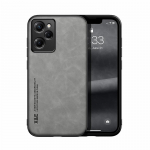 Luksuslik magnetiline nahast &uuml;mbris Xiaomi POCO X5 X3 Pro NFC X5Pro X3Pro X 5 3 telefonile, sisseehitatud metallplaadi kaaned Toetavad autohoidjat For POCO X3 helehall v&auml;rv