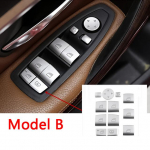 Kroomitud Ukse Akna Klaasit&otilde;stuki L&uuml;liti Nupu Kate Trimm Dekoor BMW 3/4/5 Seeria F10 F11 F30 F31 F34 F36 Autole Model A 11pcs