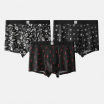 MiiOW 3tk puuvillane meeste aluspesu bokserp&uuml;ksid 7A antibakteriaalne meeste aluspesu meeste bokser kingitus uus L-4XL L