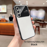 Luksuslik kattega l&auml;bipaistev silikoon&uuml;mbris Samsung Galaxy A54 A53 A52 A34 A14 A24 A33 A32 A52S A51 A72 A73 5G objektiivikaitse kate A14 4G 5G