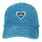 Moodne vibulaskmine Target Heart pesapallim&uuml;ts Unisex naistele h&auml;das olevatele teksariidest pestud snapbacki m&uuml;ts v&auml;listingimustes struktureerimata pehmed m&uuml;tsid One Size