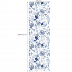 Sinine akvarell lillelise taustaga eemaldatav tapeet(45cm*300cm) RW296