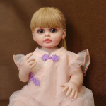 Reborn Baby Doll Full Silikoonist Kaunid Pikad Juuksed Realistlikud Reborn Toddler Baby Doll Lastele S&uuml;nnip&auml;eva j&otilde;ulukingid