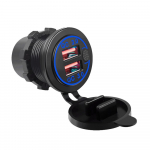 Universaalne autolaadija tulemasin Qc3.0 kahe pordiga auto USB-pesa kiirlaadimise automaatne adapter iPhone Xiaomi Huawei jaoks roheline