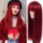 65 cm pikk sirge tukkidega valge parukas Cosplay punane roheline Lolita naiste anime k&otilde;rge temperatuuriga kiust s&uuml;nteetiline parukas 26inches punane