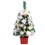 Tollilised mini-j&otilde;ulupuud patareidega t&ouml;&ouml;tav kunstlik eelvalgustatud lauaj&otilde;ulupuu koos n&ouml;&ouml;riga With String Light valge