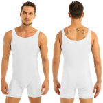 Seksikas meeste &uuml;hes t&uuml;kis Body, Stretch Trikoo, Tank top maadlus Singlet Jumpsuit XL
