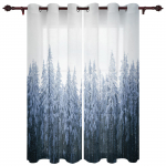 M&auml;nnimetsa lumehelbed Aknad Kardinad Elutoa Luksuskaunistus J&otilde;ulukardinad Magamistoa K&ouml;&ouml;k Aknakatted 135W x 60H(cm)