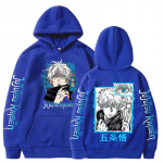 Uus anime Jujutsu Kaisen Satoru Gojo kapuuts Suurem&otilde;&otilde;duline s&uuml;gisene talvefliisist pusa meeste naiste pikkade varrukatega pullover XXL