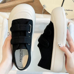 Uued tossud Vulcanize Black White Casual Canvas Platvorm Naiste spordijalatsid Jooksu Suvi Kevad S&uuml;gis Lame Tennis Korea 35 must