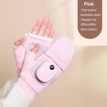 Soojendusega kindad K&auml;tesoojenduskindad Veekindlad USB-taaslaetavad talvekindad kolme k&auml;iguga tuulekindla t&auml;iss&otilde;rmega kindaga must