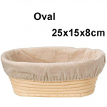 Rootangist leivakorv Naturaalne ovaalne rotangist vitstest taignast fermentatsiooniga leivakorv Oval 25X15X8