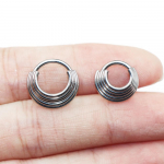 316L kirurgilisest terasest segmendist ninar&otilde;ngas vaheseina klikker Tragus Helix k&otilde;hrek&otilde;rvar&otilde;ngad keha augustavad ehted naistele meestele 1.2X8mm h&otilde;be
