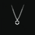 OT Pandlaga kuusnurkne ripats Kaelakee Tide br&auml;nd Hip-hop roostevabast terasest meeste ja naiste aksessuaarid rangluu kett 50CM