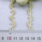 3m/118 igas pakis valge must pits kaunistused suured laiad riided kardina k&otilde;verad &otilde;mblustarvikud k&auml;sitsi valmistatud lille sajajalgsed kleidi all&auml;&auml;re kaunistused must