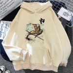 Avatar the Last Airbender hoodies naiste vintage jaapani t&auml;navar&otilde;ivad higi y2k kapuutsiga s&auml;rk naiste graafiline kampsun Unisex kapuuts 3XL black