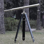 Merev&auml;e messingist merev&auml;e teleskoobid Nikkelviimistlusega Vintage v&auml;limus Reguleeritav statiiv P&otilde;randal seisev teleskoop Merefunktsionaalne messingist kollektsiooni kingitus