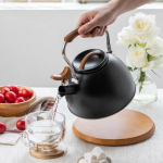 3-liitrine veekeetja roostevabast terasest sisseehitatud vile lekkekindel toidukvaliteediga matt viimistlus l&otilde;hnatu T&otilde;hus soojusjuhtivus kuumuskindel k&auml;epide, gaasi induktsioon 3L must