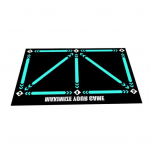 Jalgpallitreeningmatt tilgutikontroll kokkupandav kulumiskindel libisemiskindel kummist jalamatt Sporditarvikud must