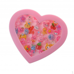 36 tk reguleeritavad segatud laste roosad plasts&otilde;rmused t&uuml;drukutele multifilmi ehted