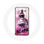 &Uuml;mbris Samsung Galaxy j3 2016 vormel 1 Sergio P&eacute;rez F1 Driver Pink jaoks