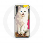 Siniste ja kollaste silmadega &uuml;mbris Huawei P20 T&uuml;rgi Van White Catile