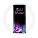 &Uuml;mbris Samsung Galaxy S8 Plus Exo K-pop Group Logo Song Promise jaoks