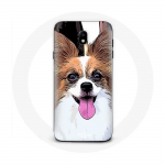 Valge ja pruun &uuml;mbris Samsung Galaxy S4 Continental k&auml;&auml;busspanjel Butterfly Puppy jaoks