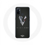 &Uuml;mbris Oppo A53 Vikings Series 6. hooaja logoga V M&otilde;&otilde;gahall must taust