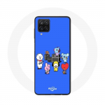 &Uuml;mbris Samsung Galaxy A12 BTS BT21 Tata Chimmy Cooky Rj Koya Shooky ja Mang Play Music jaoks