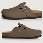 Comwarm Fashion korgist jalapuukingad Naiste Unisex kodu Nahast muulad Mugav kartuliking kaare toega &Otilde;uesandaalid 41