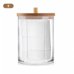 Meigi vatipadjakeste hoiukarp bambusest kaanega vatitupsu konteineri jaoks B