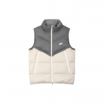 Nike Logoprindi Vabaaja Spordist Seisva Kraega T&otilde;mblukuga Pusa Vest Meeste &Uuml;ler&otilde;ivad Hall DV1136-084 S