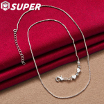 925 Sterling Silver Romantiline s&uuml;damest Madu kett kaelakee Pulma Mood Ehted 45cm