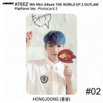 ATEEZ 9. minialbum THE WORLD EP.2 OUTLAW Platform Ver Official Photocard 1 2 3 Hongjoong - Photocard2 #2