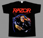 Razor Evil Invaders'85 Thrash Speed ​​Metal Band Sacrifice must unisex T-s&auml;rk S