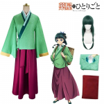 Maomao Cosplay kost&uuml;&uuml;m Parukas Anime Apteeker P&auml;evikud Kleit Seelik Roheline Top Maomao Jinshi Hanfu Halloweeni komplekt naistele Mina XXXL