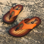 Suvised meeste sandaalid Vaba aeg Suvekingad Meeste rannajalatsid Mugavad meeste kingad &otilde;ues Meeste rooma sandaalid pl&auml;tud Sussid liugused 44 pruun