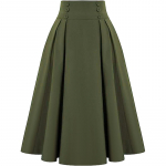 ZANZEA Naiste &uuml;hev&auml;rvilised lahtised vabaaja elastsed v&ouml;&ouml;koha pikad seelikud 4XL