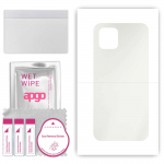 apgo MATTE Protective Skin Sticker for the back compatible with Samsung Galaxy A03, Wrap Film, Hydrogel Film, Flexible, Soft TPU with positioning laye
