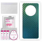 apgo Protective Skin Sticker for the back compatible with Huawei Mate 50 Pro, Wrap Film, Foil, Vinyl - Pattern Carbon Chameleon CAKA1